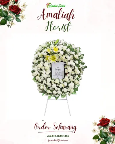 Krans Bunga Duka Cita di Hotel Aquarius Boutique Palangkaraya
